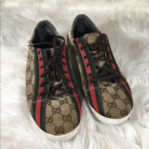 Gucci Ace Sneaker Web Canvas Size 9.5